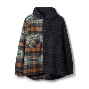 represent hooded flannel jacket